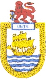 Coat of arms (crest) of the SAS Unitie, South African Navy