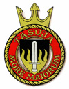 Coat of arms (crest) of the EML Tasuja (A432), Estonian Navy