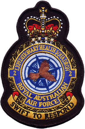 Coat of arms (crest) of the No 2 Expeditionary Health Squadron, Royal Australian Air Force