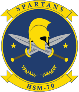 Coat of arms (crest) of the Helicopter Maritime Strike Squadron 74 (HSM-74) Swamp Fox, US Navy
