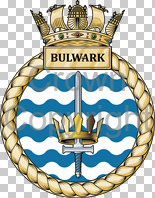 Coat of arms (crest) of the HMS Bulwark, Royal Navy