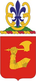 Coat of arms (crest) of the 40th Field Artillery Regiment, US Army