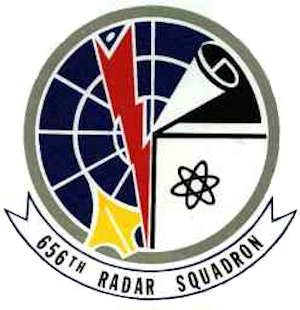 Coat of arms (crest) of the 656th Radar Squadron, US Air Force