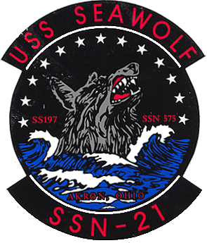 Coat of arms (crest) of the Submarine USS Seawolf (SSN-21)
