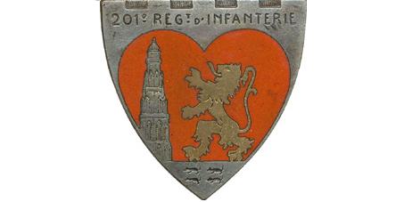 Coat of arms (crest) of the 201st Infantry Regiment, French Army