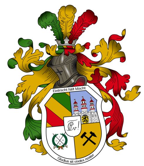 Arms of Corps Franconia Fribergensis zu Aachen