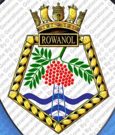 Coat of arms (crest) of the RFA Rowanol, United Kingdom