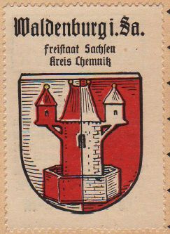 Wappen von Waldenburg (Sachsen)