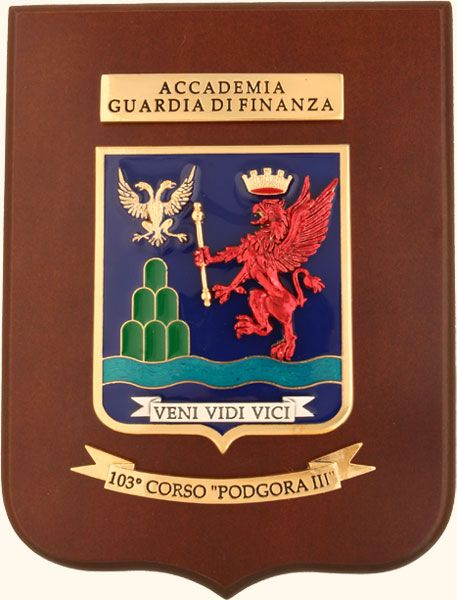 Coat of arms (crest) of 103rd Course Podgora III, Academy of the Financial Guard