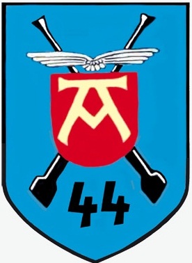 Coat of arms (crest) of the Air Force Air Defence Battalion 44, German Air Force