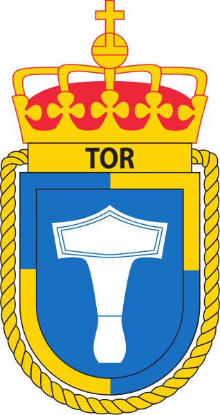 Coat of arms (crest) of the Coast Guard Vessel KV Tor, Norwegian Navy