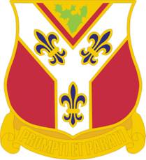 Coat of arms (crest) of 122nd Field Artillery Regiment, Illinois Army National Guard