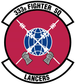 Coat of arms (crest) of the 333rd Fighter Squadron, US Air Force