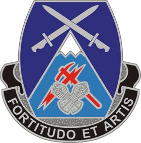 Arms of Special Troops Battalion, 3rd Brigade, 10th Mountain Division, US Army