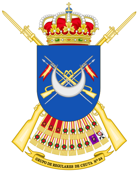 File:Regulares Group of Ceuta No 54, Spanish Army.png