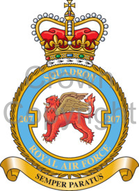 Coat of arms (crest) of the No 207 Squadron, Royal Air Force