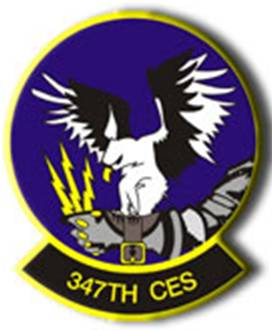 Coat of arms (crest) of the 347th Civil Engineer Squadron, US Air Force