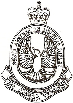 Coat of arms (crest) of the 3rd-9th South Australian Mounted Rifles, Australia