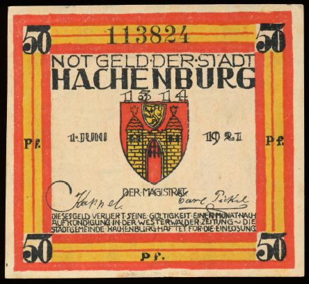 Notgeld von Hachenburg