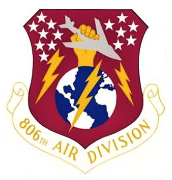 Coat of arms (crest) of the 806th Air Division, US Air Force