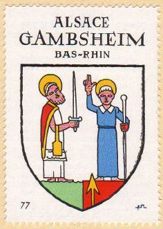 Blason de Gambsheim/Coat of arms (crest) of {{PAGENAME