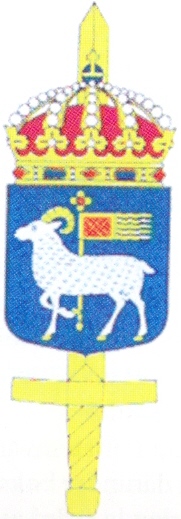 Coat of arms (crest) of the Gotland Military District Staff, Sweden