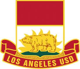Coat of arms (crest) of Hollywood High School Junior Reserve Officer Training Corps, Los Angeles Unified School District, US Army