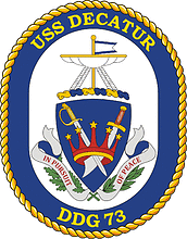 Coat of arms (crest) of the Destroyer USS Decatur
