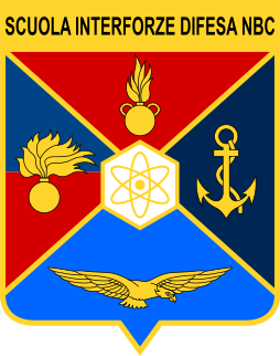 Coat of arms (crest) of the Inter-Arms Atomic, Biological and Chemical Defence School, Italy