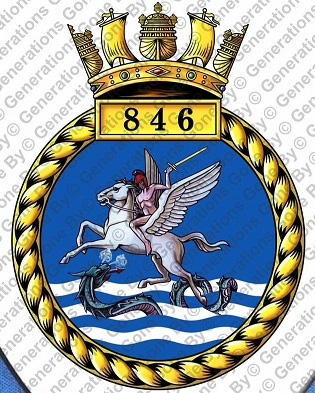 Coat of arms (crest) of the No 846 Squadron, FAA