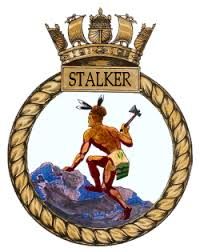 Coat of arms (crest) of the HMS Stalker, Royal Navy