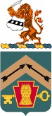 Coat of arms (crest) of 154th Quartermaster Battalion, Pennsylvania Army National Guard