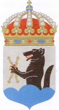 Coat of arms (crest) of the HMS Ulvön, Swedish Navy
