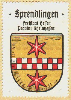 Wappen von Sprendlingen (Rheinhessen)/Coat of arms (crest) of Sprendlingen (Rheinhessen)