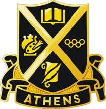 Coat of arms (crest) of Athens High School Junior Reserve Officer Training Corps, US Army