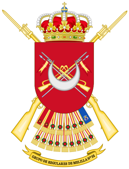 File:Regulares Group of Melilla No 52, Spanish Army.png