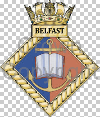 Coat of arms (crest) of the Belfast University Royal Naval Unit, United Kingdom