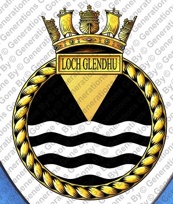 Coat of arms (crest) of the HMS Loch Glendhu, Royal Navy