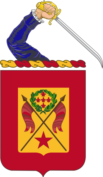 Coat of arms (crest) of 221st Field Artillery Battalion, Massachusetts Army National Guard