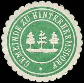 Wappen von Hinterhermsdorf/Arms of Hinterhermsdorf