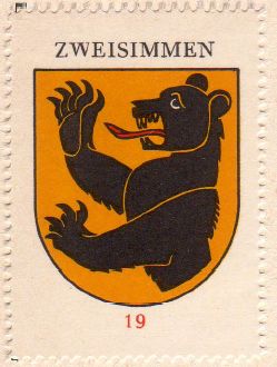 Wappen von/Blason de Zweisimmen