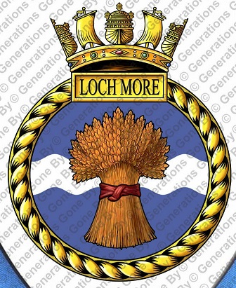 Coat of arms (crest) of the HMS Loch More, Royal Navy