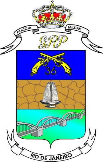 Coat of arms (crest) of 36th Military Police Battalion, Rio de Janeiro
