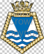 Coat of arms (crest) of the RFA Tideforce, United Kingdom
