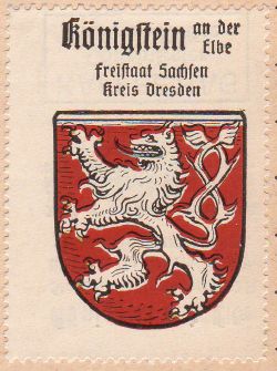 Wappen von Königstein (Sachsen)/Coat of arms (crest) of Königstein (Sachsen)