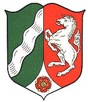 Wappen von Nordrhein-Westfalen/Coat of arms (crest) of Nordrhein-Westfalen