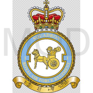 Coat of arms (crest) of the No 1 Squadron, Royal Air Force Regiment
