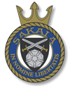 Coat of arms (crest) of the EML Sakala (M314), Estonian Navy