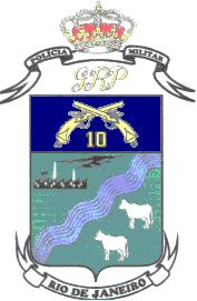 Coat of arms (crest) of 10th Military Police Battalion, Rio de Janeiro