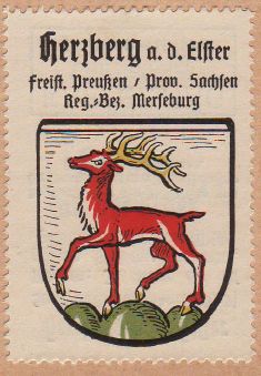 Wappen von Herzberg (Elster)/Coat of arms (crest) of Herzberg (Elster)